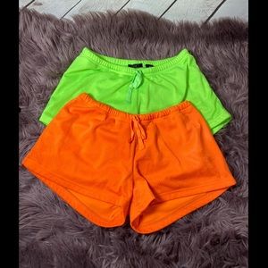 2 pair of teeny tiny mesh shorts